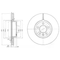 Тормозной диск DELPHI BG3719