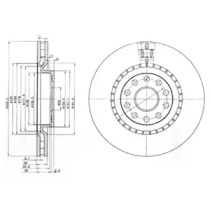 Тормозной диск DELPHI BG3723