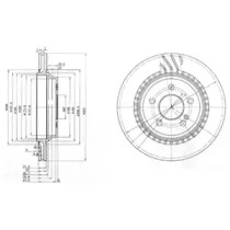 Тормозной диск DELPHI BG3726