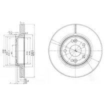 Тормозной диск DELPHI BG3733