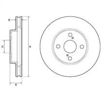 Тормозной диск DELPHI BG3734C