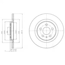 Тормозной диск DELPHI BG3741