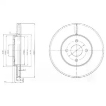 Тормозной диск DELPHI BG3742