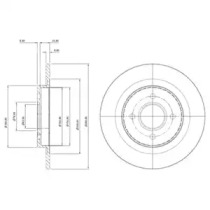 Тормозной диск DELPHI BG3743