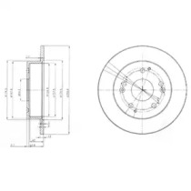 Тормозной диск DELPHI BG3746