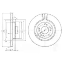 Тормозной диск DELPHI BG3747