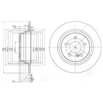 Тормозной диск DELPHI BG3757