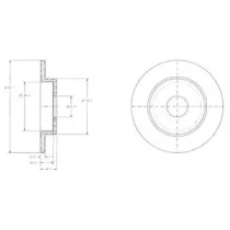 Тормозной диск DELPHI BG3761