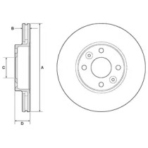 Тормозной диск DELPHI BG3762C