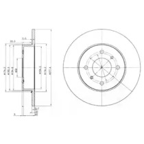 Тормозной диск DELPHI BG3764