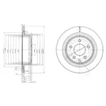 Тормозной диск DELPHI BG3765