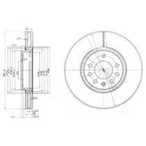 Тормозной диск DELPHI BG3772