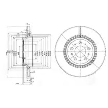 Тормозной диск DELPHI BG3782