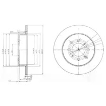 Тормозной диск DELPHI BG3793