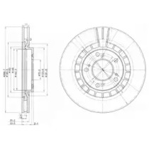 Тормозной диск DELPHI BG3796