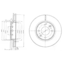 Тормозной диск DELPHI BG3800