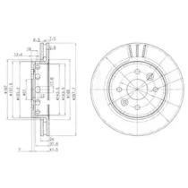 Тормозной диск DELPHI BG3803