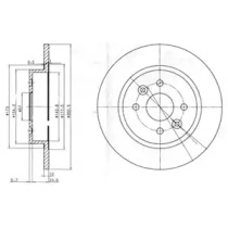 Тормозной диск DELPHI BG3804