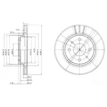 Тормозной диск DELPHI BG3805