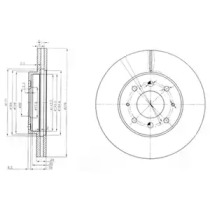 Тормозной диск DELPHI BG3810