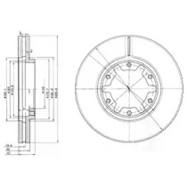 Тормозной диск DELPHI BG3817