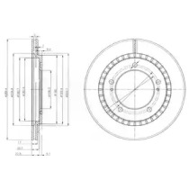 Тормозной диск DELPHI BG3820