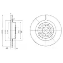 Тормозной диск DELPHI BG3825