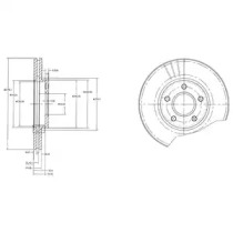 Тормозной диск DELPHI BG3826