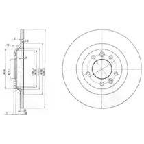 Тормозной диск DELPHI BG3836