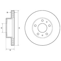 Тормозной диск DELPHI BG3841