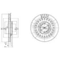 Тормозной диск DELPHI BG3847