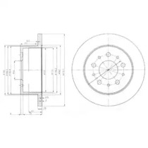 Тормозной диск DELPHI BG3853