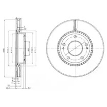 Тормозной диск DELPHI BG3861C