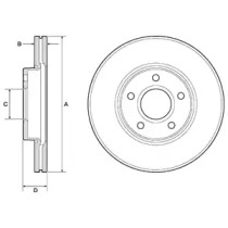 Тормозной диск DELPHI BG3868C