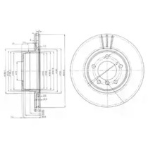 Тормозной диск DELPHI BG3870