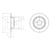 Тормозной диск DELPHI BG3873