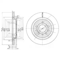 Тормозной диск DELPHI BG3886