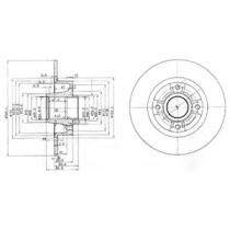 Тормозной диск DELPHI BG3888