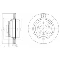 Тормозной диск DELPHI BG3894