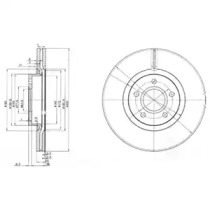 Тормозной диск DELPHI BG3895