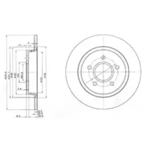 Тормозной диск DELPHI BG3897