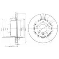 Тормозной диск DELPHI BG3899C