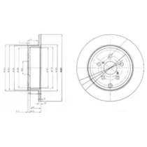 Тормозной диск DELPHI BG3912