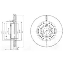 Тормозной диск DELPHI BG3913