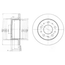 Тормозной диск DELPHI BG3923