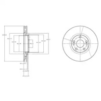 Тормозной диск DELPHI BG3924