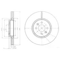 Тормозной диск DELPHI BG3929