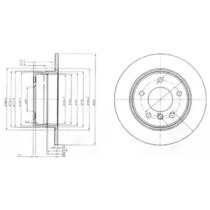 Тормозной диск DELPHI BG3940