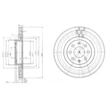 Тормозной диск DELPHI BG3944