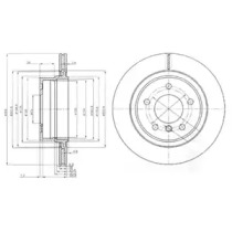 Тормозной диск DELPHI BG3947